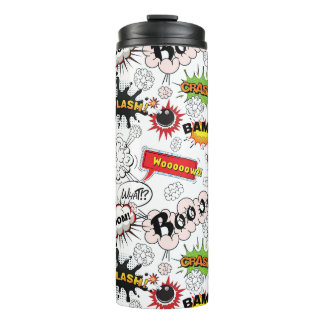 Retro-Comic-Book-Pop-Art-Explosion-Thermal-Tumbler Thermosbecher
