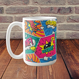Retro Comic Book - Pop Art Kaffeetasse