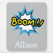 Retro Comic Buch Grau Boom