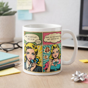 Retro-Comic-Cartoon-Pop-Art-Design Kaffeetasse