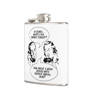 RETRO COMIC-Gewohnheitsflasche Flachmann