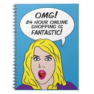 RETRO-COMIC-Notebook Notizblock