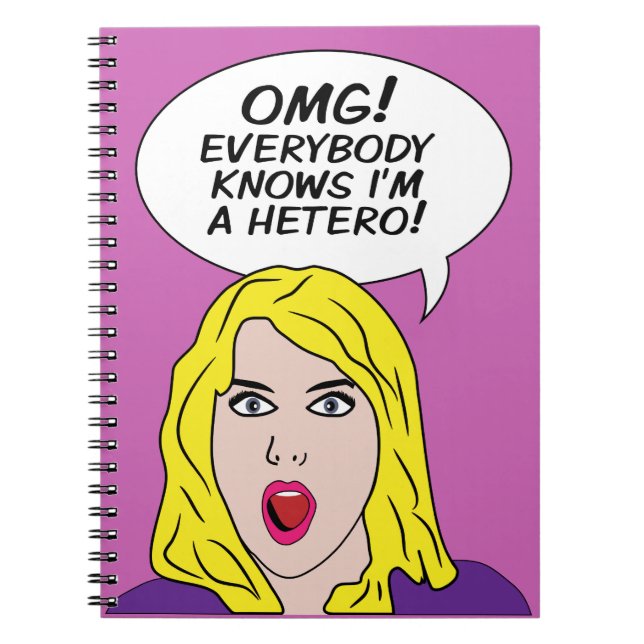 RETRO-COMIC-Notebook Notizblock (Vorderseite)