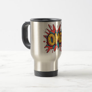 Retro Comic “OMG!” Pop Art Coffee Mug Reisebecher