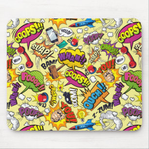 Retro Comic Pop Art Mouse Pad Magie Mousepad