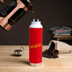 Retro-Comic-Pop-Art-Name nach Maß Trinkflasche