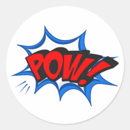 Retro Comic Pop Art Runder Aufkleber