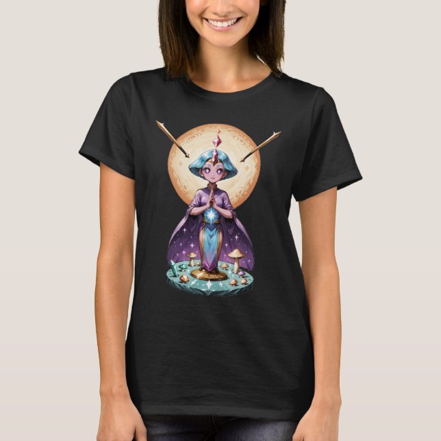 Retro Comic Psychedelic Spirit Art T-Shirt (Vorderseite)