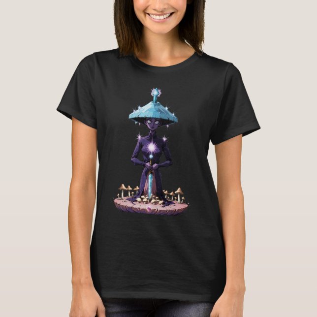 Retro Comic Psychedelic Spirit Art T-Shirt (Vorderseite)