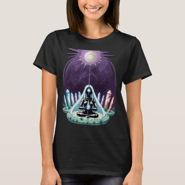 Retro Comic Psychedelic Spirit Art T-Shirt (Vorderseite)