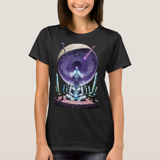 Retro Comic Psychedelic Spirit Art T-Shirt (Vorderseite)
