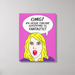 RETRO-COMICEN als Leinwand umhüllt