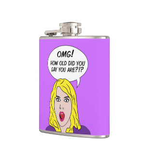RETRO-COMICEN-benutzerdefinierte Flasche Flachmann