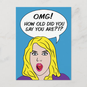 RETRO-COMICEN Geburtstagskarte Postkarte