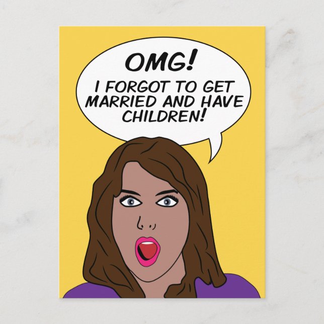 RETRO-COMICEN POSTKARTE (Vorderseite)