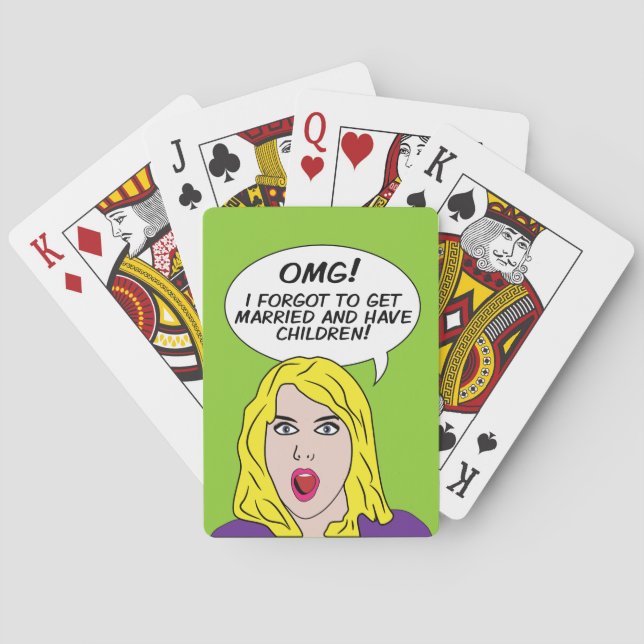 RETRO-COMICEN spielen Karten Spielkarten (Rückseite)