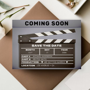 Retro-Coming-Soon-Kino-Film-Klappe-Hochzeit Save The Date