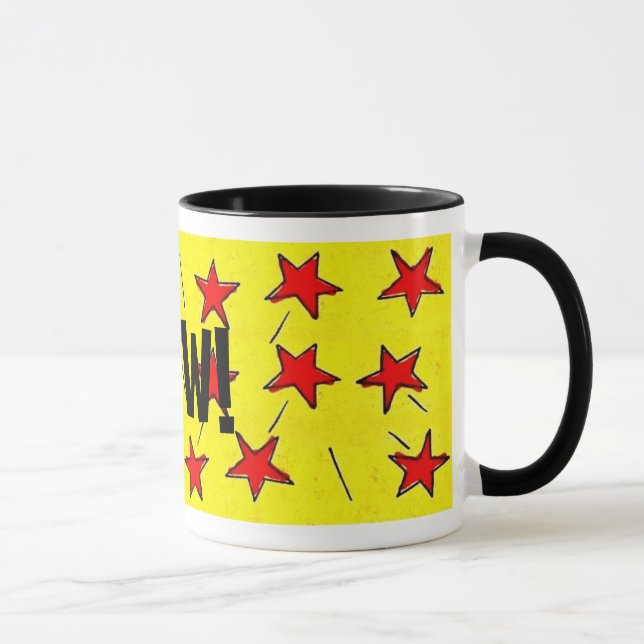 Retro Comix Stars "WOW" Tasse (Rechts)