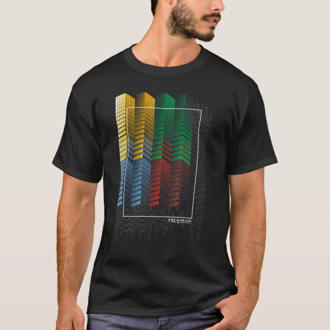 Retro Computer Geek Programmer Nerd Datencode Tee (Vorderseite)