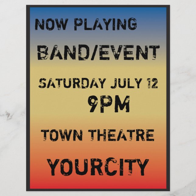 Retro Concept Poster Style Flyer (Vorne)