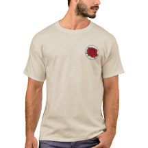 Retro Concert Rose STFU Black Text T - Shirt