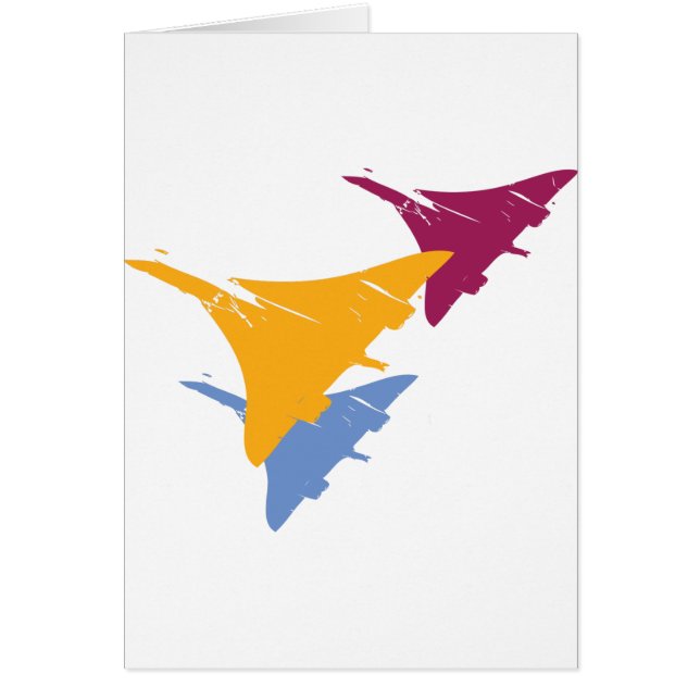 Retro-Concorde-Jet-Flugzeug-Luftfahrt-Design (Vorne)