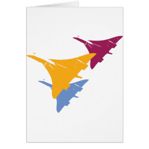Retro Concorde-Jet-Flugzeug-Luftfahrt-Flug-Entwurf