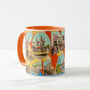 Retro Coney Island NY Postkarten-Tasse Tasse