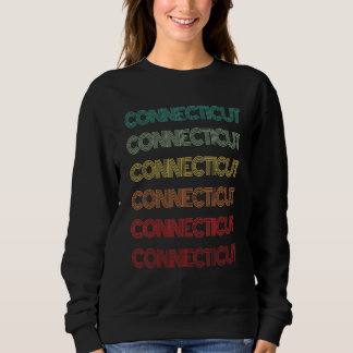 Retro Connecticut-Heim Wurzeln Bridgeport Familien Sweatshirt