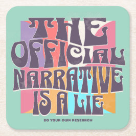 Retro Conspiracy Theory Rechteckiger Pappuntersetzer