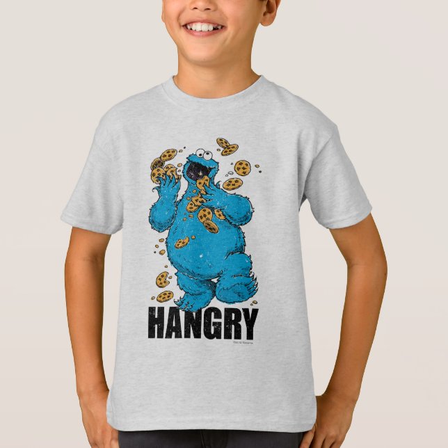 Retro Cookie Monster | Hangry T-Shirt (Vorderseite)