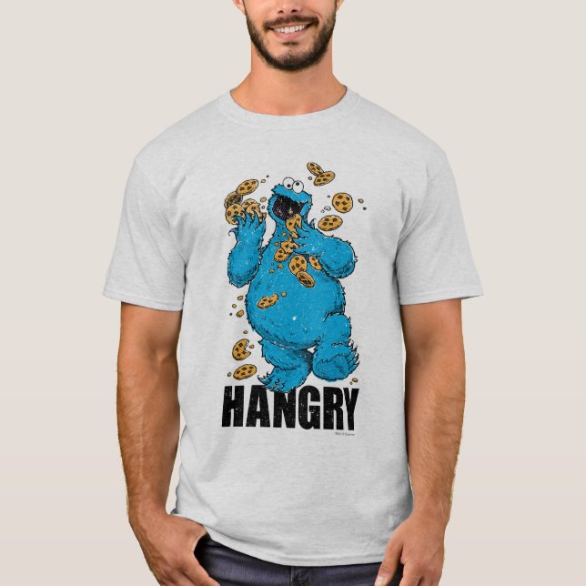 Retro Cookie Monster | Hangry T-Shirt (Vorderseite)