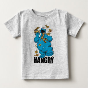 Retro Cookie Monster   Hungrig Baby T-shirt