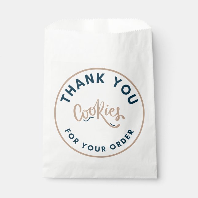 Retro Cookies thank you for your order Geschenktütchen (Vorderseite)