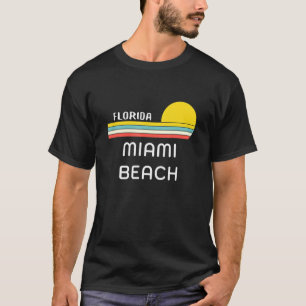 Retro Cool 70er Miami Beach Mens Womens Florida Be T-Shirt