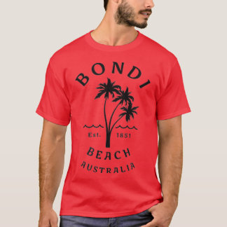 Retro Cool Bondi Beach Australien Vintag Palm ree T-Shirt