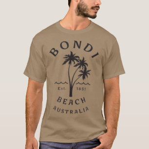 Retro Cool Bondi Beach Australien Vintag Palm T-Shirt