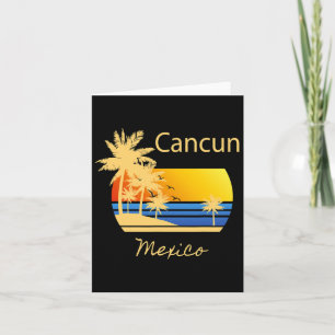 Retro Cool Cancun Original Mexiko Strände Neuheit Karte