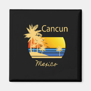 Retro Cool Cancun Original Mexiko Strände Neuheit Magnet