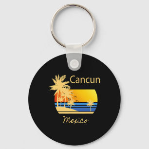 Retro Cool Cancun Original Mexiko Strände Neuheit Schlüsselanhänger