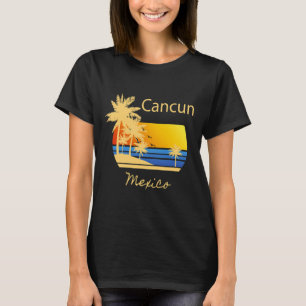 Retro Cool Cancun Original Mexiko Strände Neuheit T-Shirt