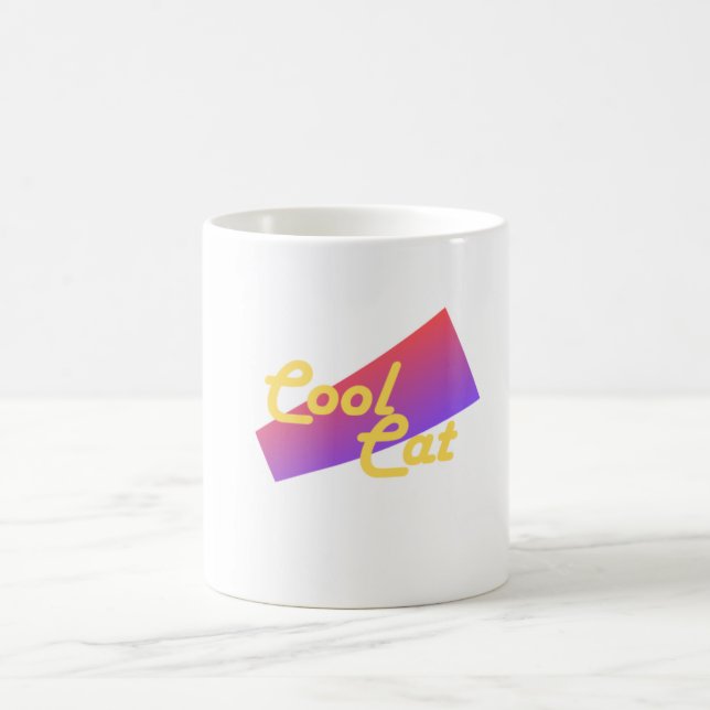 Retro Cool Cat Tasse (Mittel)