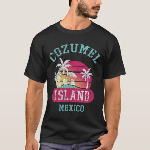 Retro Cool Cozumel Mexiko Strände gestört Graph T-Shirt