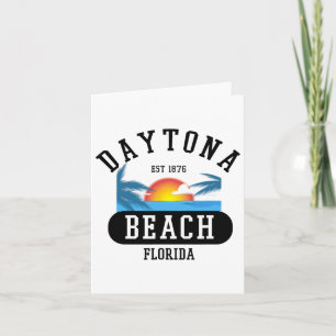 Retro Cool Daytona Beach Mens Womens Florida Beach Karte