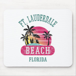 Retro Cool Ft. Lauderdale Vintag Mens Frauen Fl B Mousepad