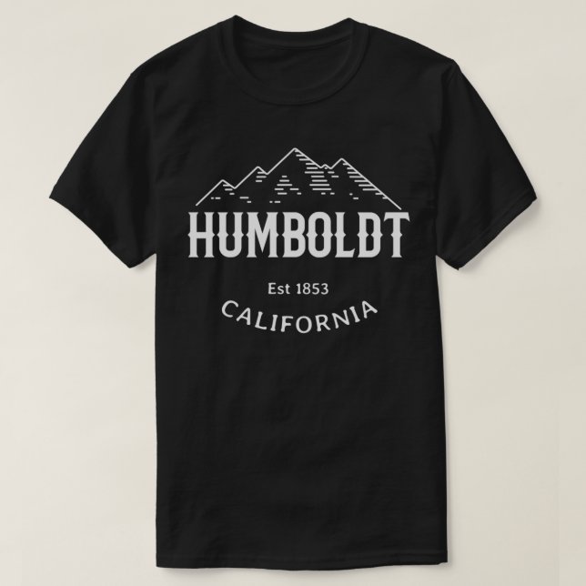 Retro Cool Humboldt County California Pacific Rang T-Shirt (Design vorne)