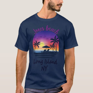 Retro Cool Jones Beach Long Island New York Sunset T-Shirt
