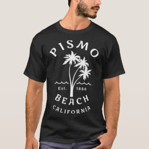 Retro Cool Vintag Pismo Beach California Palm Tre T-Shirt