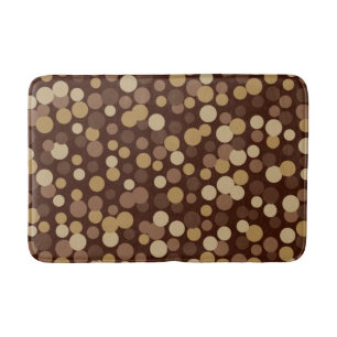 Retro Coole braune Punkte Badezimmer Rug Badematte