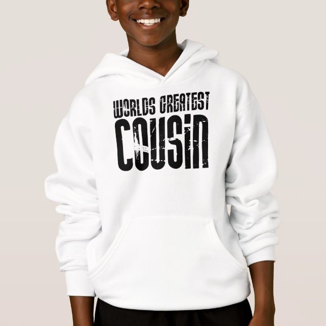 Retro coole Cousins: Der bestste Cousin der Welt Hoodie (Vorderseite)